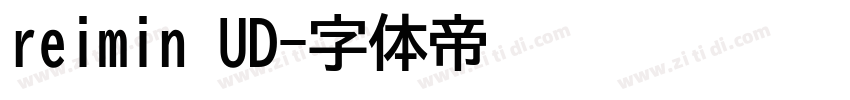 reimin UD字体转换